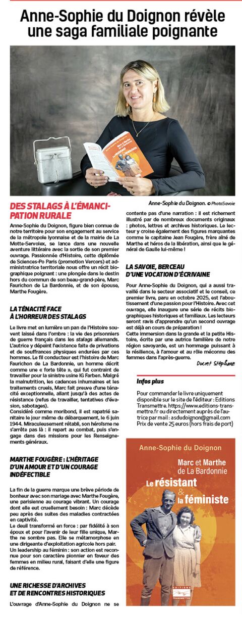 Article L'hebdo des Savoie